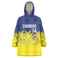 Custom Baseball Curacao Wearable Blanket Hoodie 2025 Korsou de Palmbomen - Wonder Print Shop