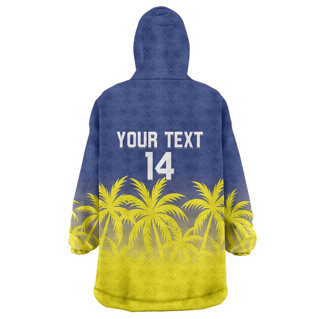 Custom Baseball Curacao Wearable Blanket Hoodie 2025 Korsou de Palmbomen - Wonder Print Shop