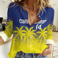 Custom Baseball Curacao Women Casual Shirt 2025 Korsou de Palmbomen - Wonder Print Shop