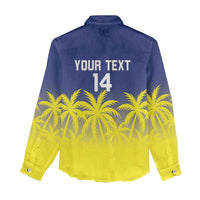 Custom Baseball Curacao Women Casual Shirt 2025 Korsou de Palmbomen - Wonder Print Shop