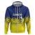Custom Baseball Curacao Zip Hoodie 2025 Korsou de Palmbomen - Wonder Print Shop