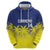 Custom Baseball Curacao Zip Hoodie 2025 Korsou de Palmbomen - Wonder Print Shop