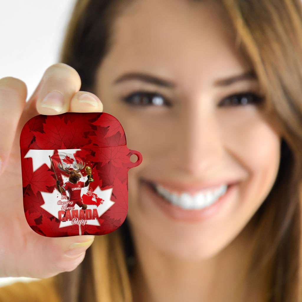 Canada Day Proud 2026 AirPods Case Canadian Moose Soccer Is Coming Home