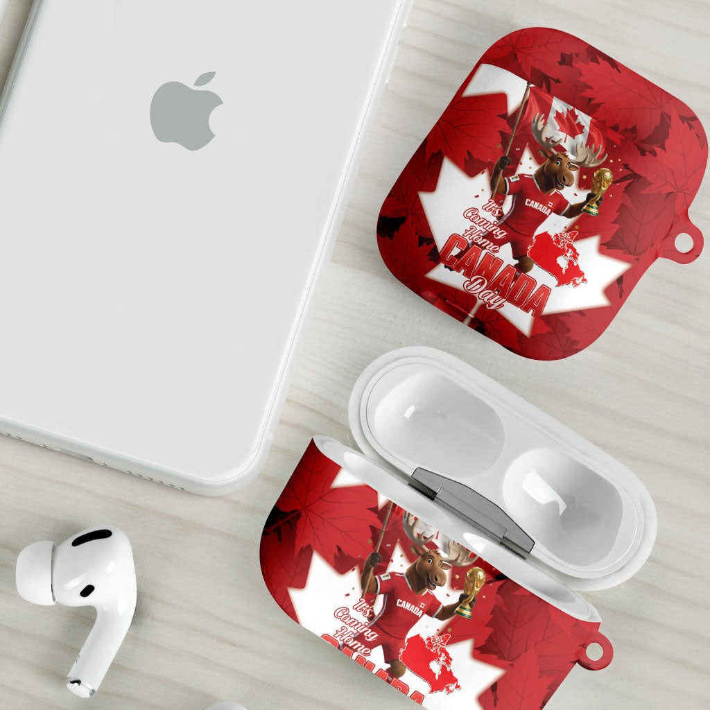 Canada Day Proud 2026 AirPods Case Canadian Moose Soccer Is Coming Home