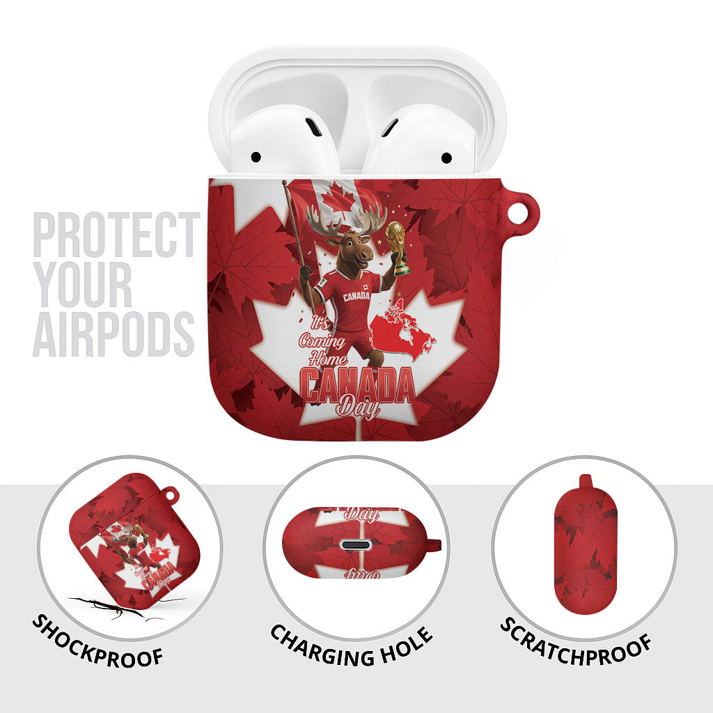 Canada Day Proud 2026 AirPods Case Canadian Moose Soccer Is Coming Home