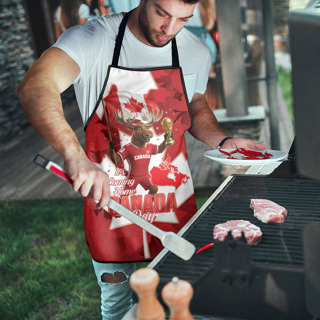 Canada Day Proud 2026 Apron Canadian Moose Soccer Is Coming Home