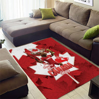 Canada Day Proud 2026 Area Rug Canadian Moose Soccer Is Coming Home