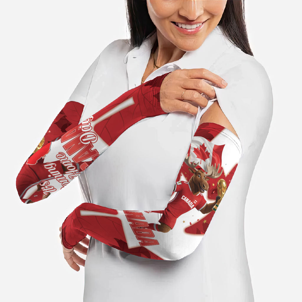 Canada Day Proud 2026 Arm Sleeves Canadian Moose Soccer Is Coming Home