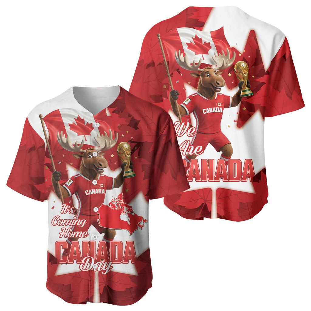 Canada Day Proud 2026 Baseball Jersey Canadian Moose Soccer Is Coming Home