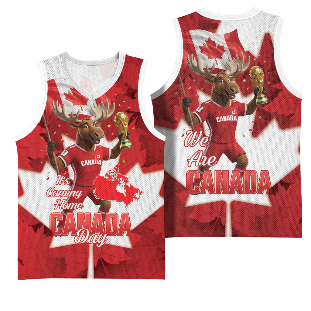 Canada Day Proud 2026 Basketball Jersey Canadian Moose Soccer Is Coming Home