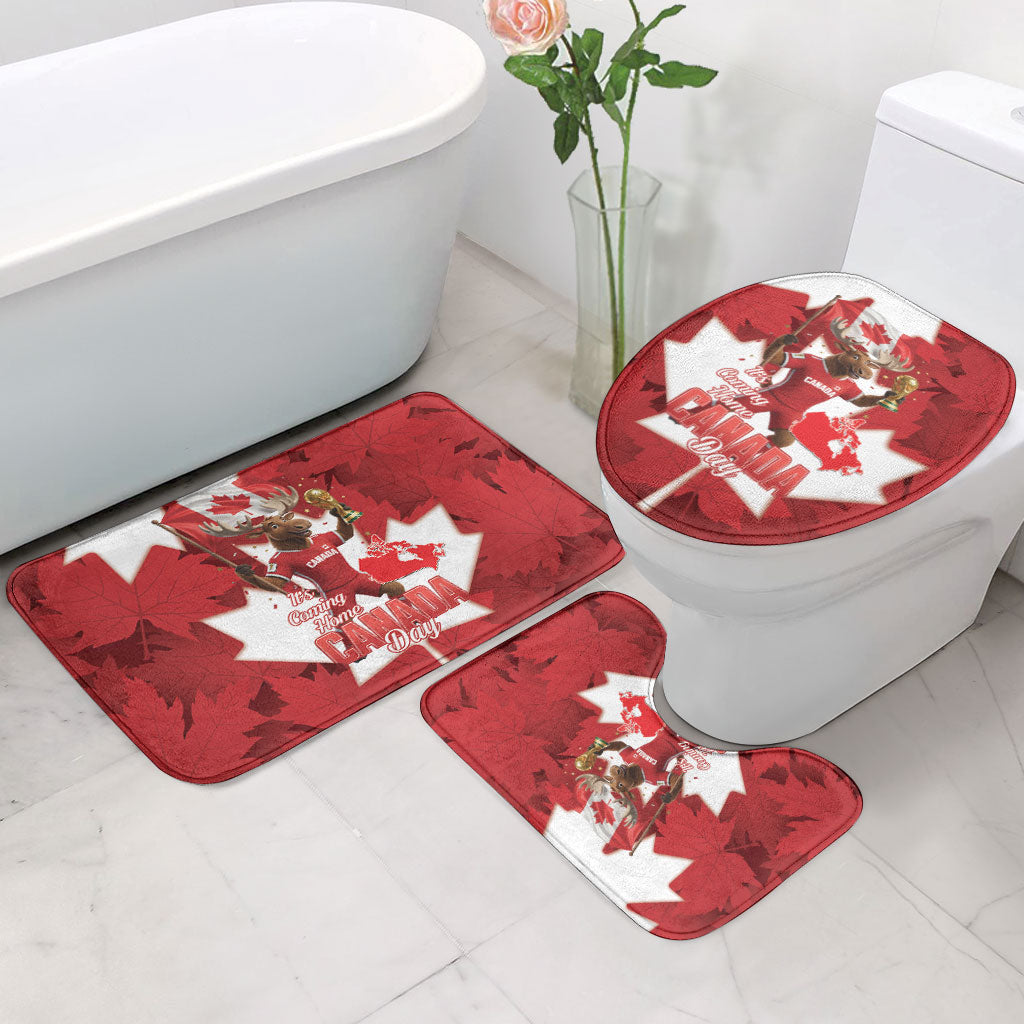 Canada Day Proud 2026 Bathroom Set Canadian Moose Soccer Is Coming Home