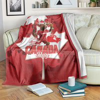 Canada Day Proud 2026 Blanket Canadian Moose Soccer Is Coming Home