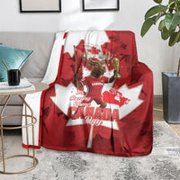 Canada Day Proud 2026 Blanket Canadian Moose Soccer Is Coming Home