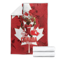 Canada Day Proud 2026 Blanket Canadian Moose Soccer Is Coming Home
