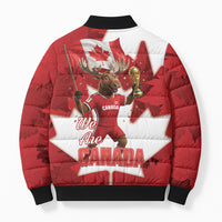 Canada Day Proud 2026 Bomber Puffer Jacket Canadian Moose Soccer Is Coming Home