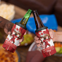 Canada Day Proud 2026 4 in 1 Can Cooler Tumbler Canadian Moose Soccer Is Coming Home