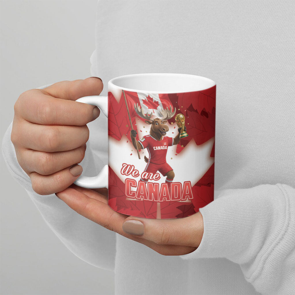 Canada Day Proud 2026 Ceramic Mug Canadian Moose Soccer Is Coming Home