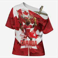 Canada Day Proud 2026 Cross Shoulder Shirt Canadian Moose Soccer Is Coming Home