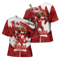 Canada Day Proud 2026 Cross Shoulder Shirt Canadian Moose Soccer Is Coming Home