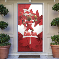 Canada Day Proud 2026 Door Cover Canadian Moose Soccer Is Coming Home