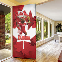 Canada Day Proud 2026 Door Cover Canadian Moose Soccer Is Coming Home