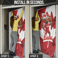 Canada Day Proud 2026 Door Cover Canadian Moose Soccer Is Coming Home