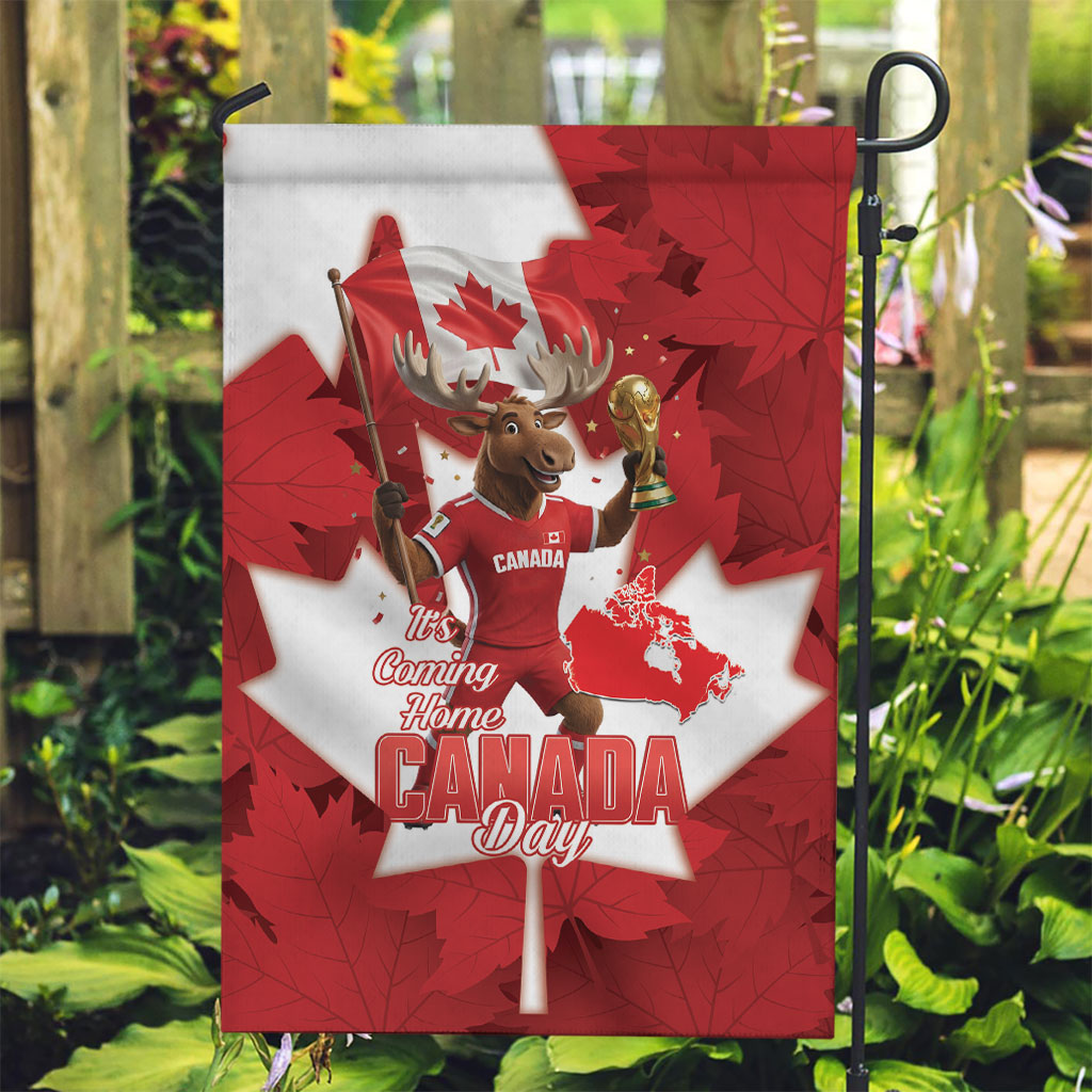 Canada Day Proud 2026 Garden Flag Canadian Moose Soccer Is Coming Home