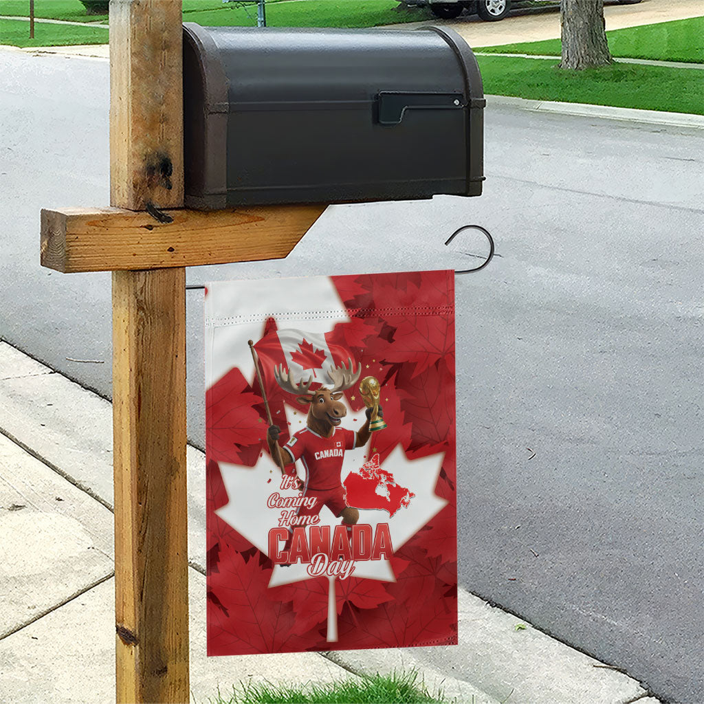 Canada Day Proud 2026 Garden Flag Canadian Moose Soccer Is Coming Home