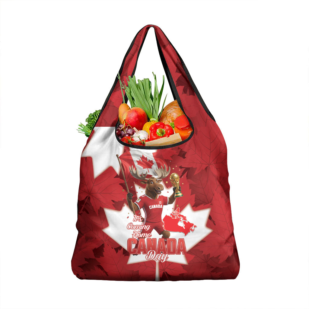 Canada Day Proud 2026 Grocery Bag Canadian Moose Soccer Is Coming Home