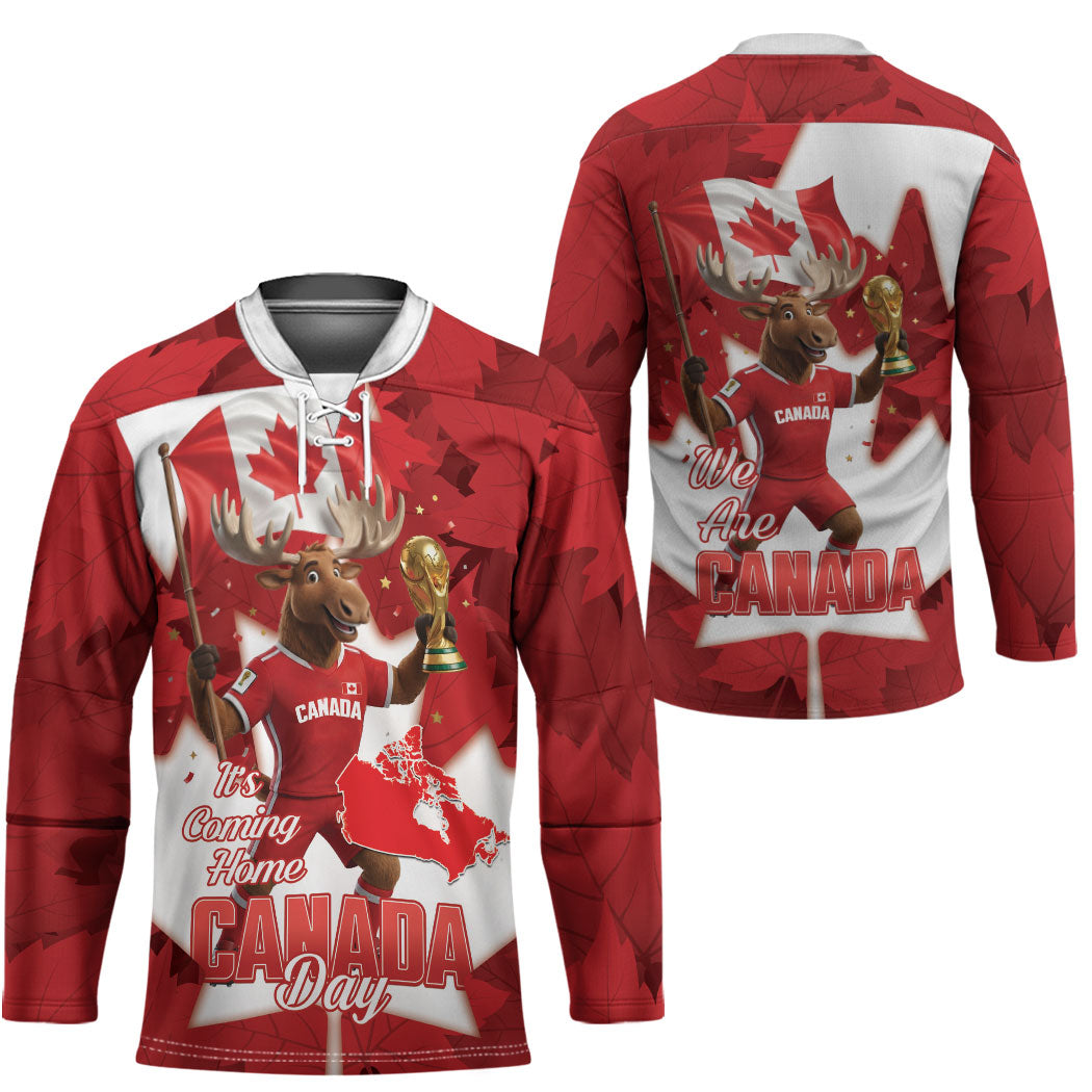 Canada Day Proud 2026 Hockey Jersey Canadian Moose Soccer Is Coming Home
