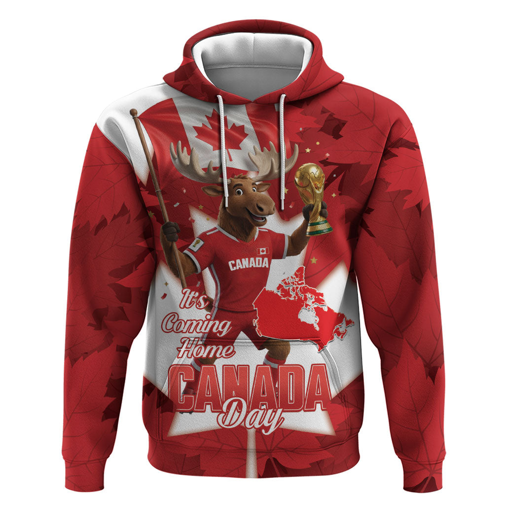 Canada Day Proud 2026 Hoodie Canadian Moose Soccer Is Coming Home