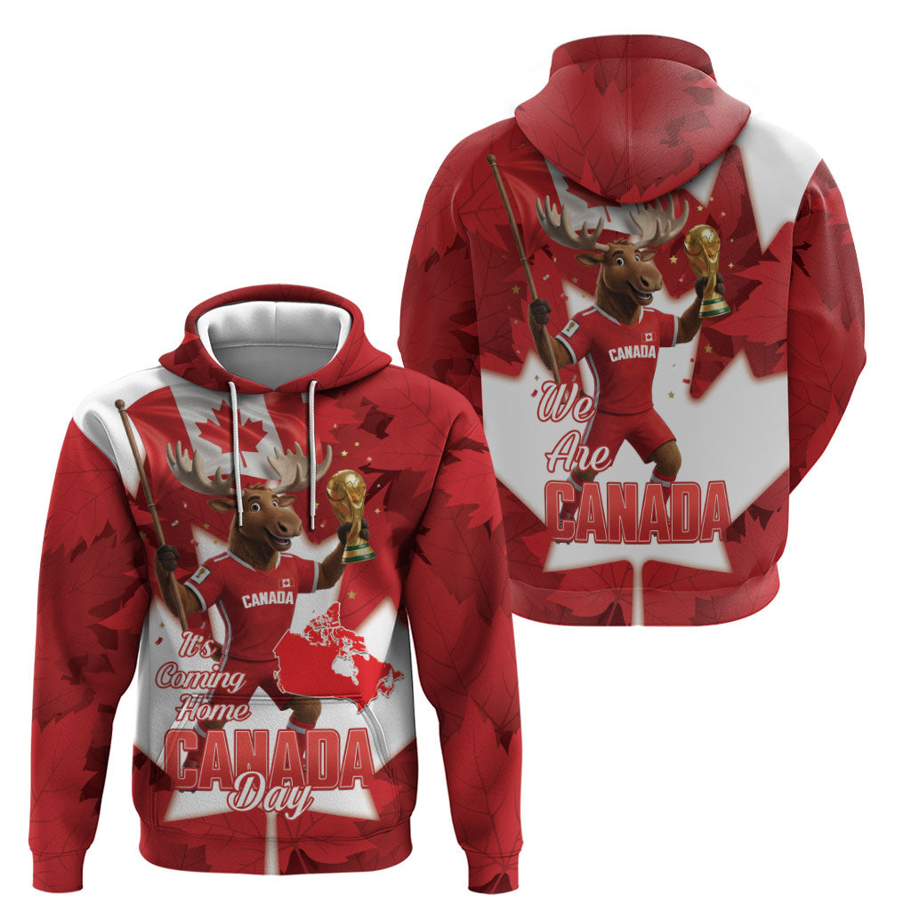 Canada Day Proud 2026 Hoodie Canadian Moose Soccer Is Coming Home