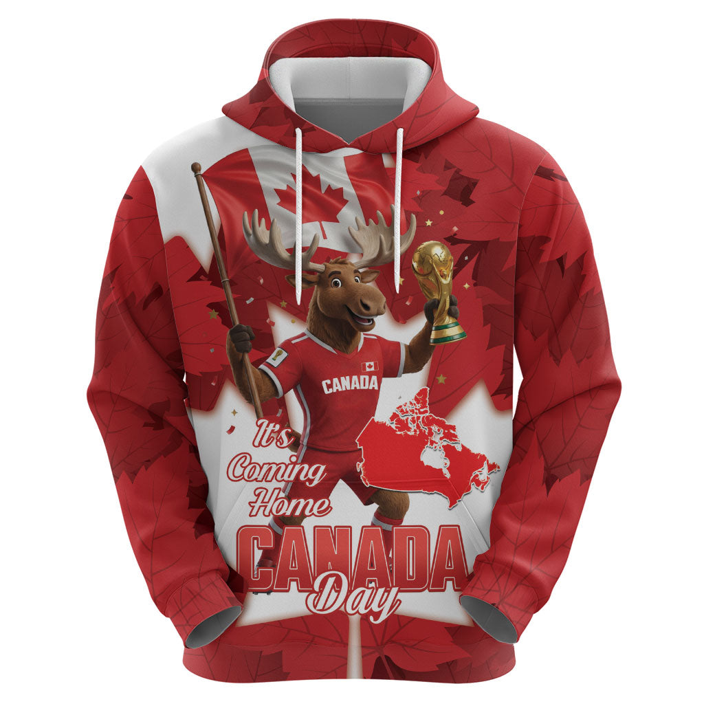 Canada Day Proud 2026 Hoodie Canadian Moose Soccer Is Coming Home