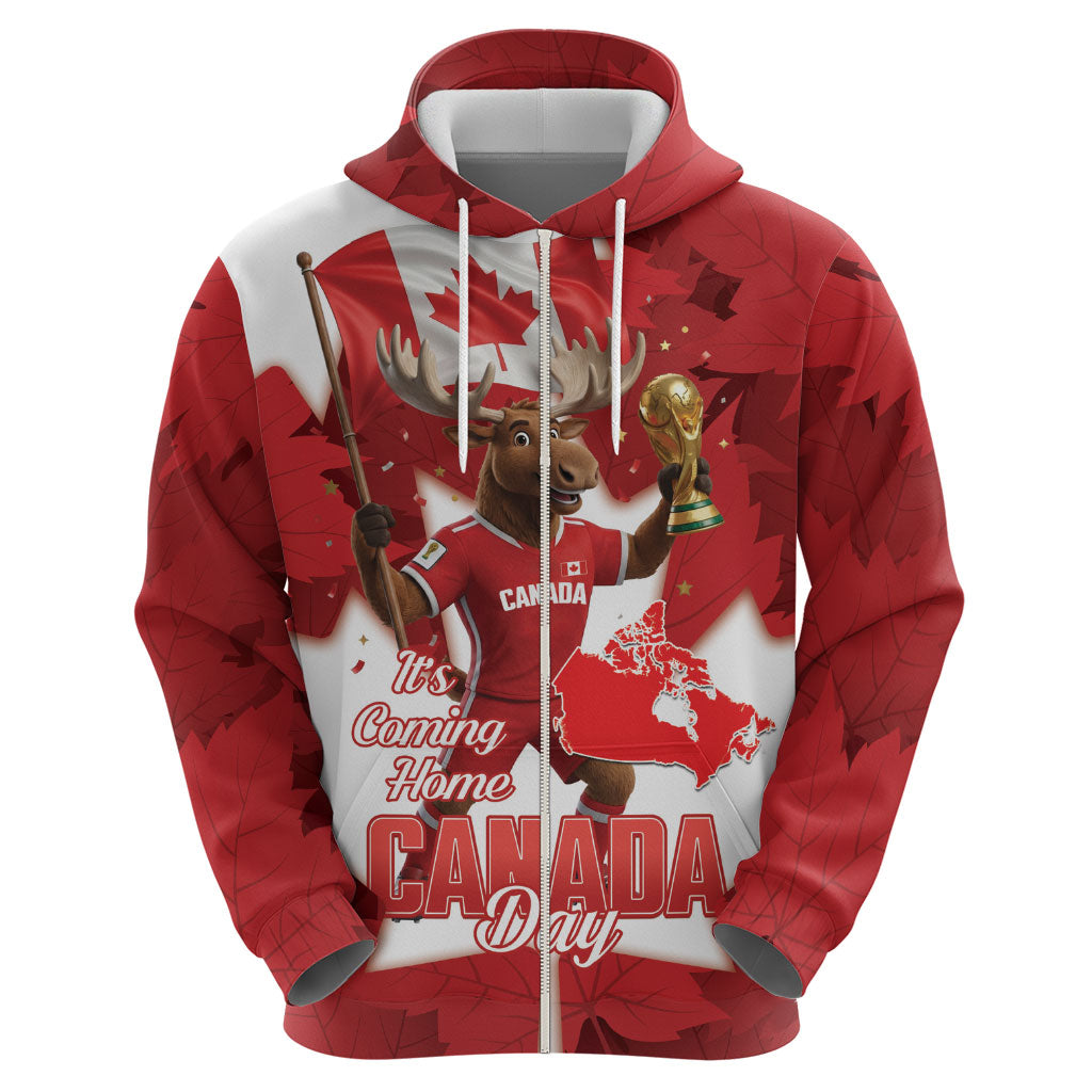 Canada Day Proud 2026 Hoodie Canadian Moose Soccer Is Coming Home