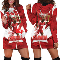 Canada Day Proud 2026 Hoodie Dress Canadian Moose Soccer Is Coming Home