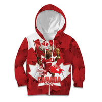 Canada Day Proud 2026 Kid Hoodie Canadian Moose Soccer Is Coming Home