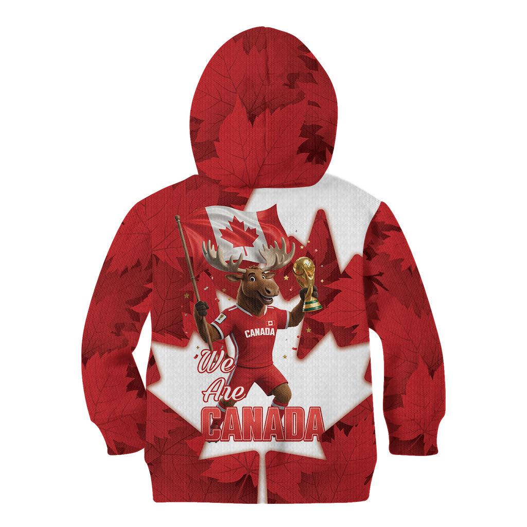 Canada Day Proud 2026 Kid Hoodie Canadian Moose Soccer Is Coming Home