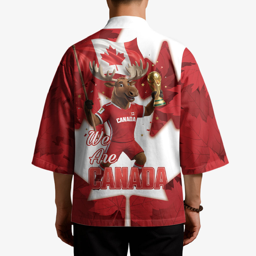Canada Day Proud 2026 Kimono Canadian Moose Soccer Is Coming Home
