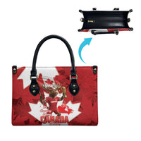 Canada Day Proud 2026 Leather Bag Canadian Moose Soccer Is Coming Home