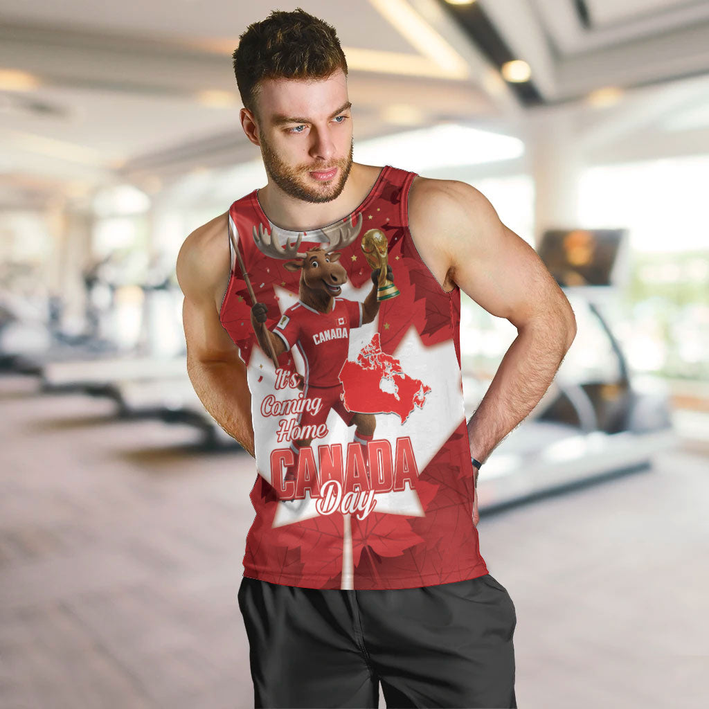 Canada Day Proud 2026 Men Tank Top Canadian Moose Soccer Is Coming Home