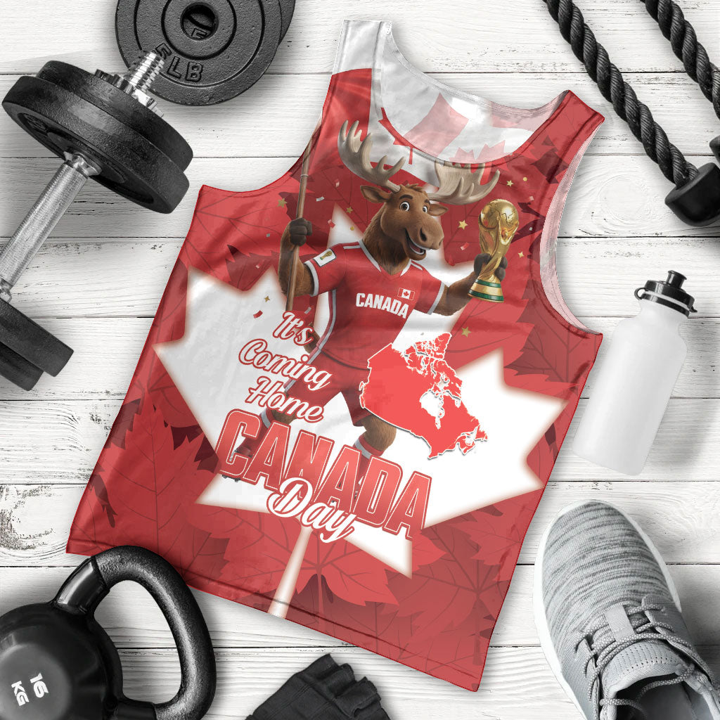 Canada Day Proud 2026 Men Tank Top Canadian Moose Soccer Is Coming Home