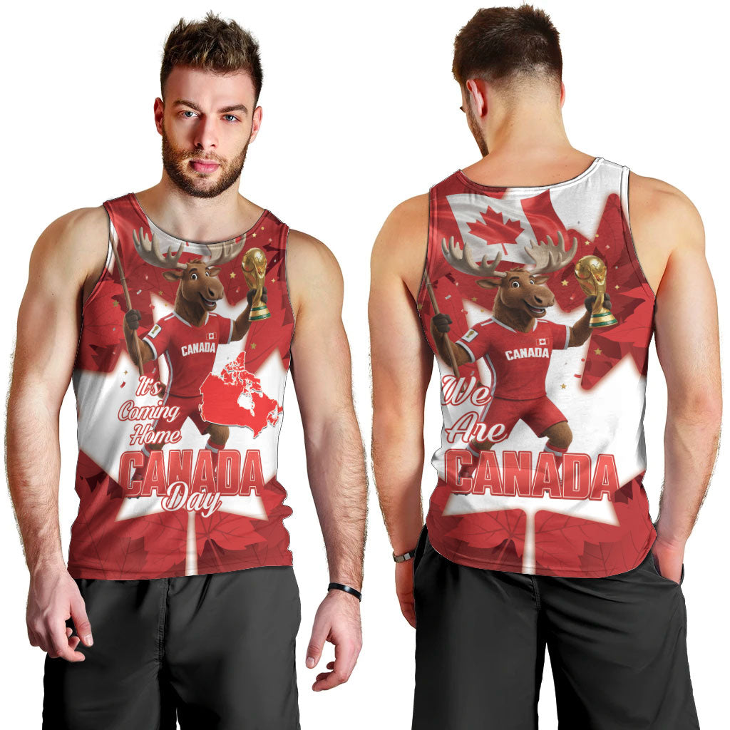 Canada Day Proud 2026 Men Tank Top Canadian Moose Soccer Is Coming Home