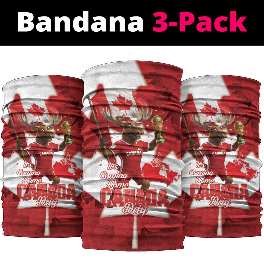 Canada Day Proud 2026 Neck Gaiter Canadian Moose Soccer Is Coming Home