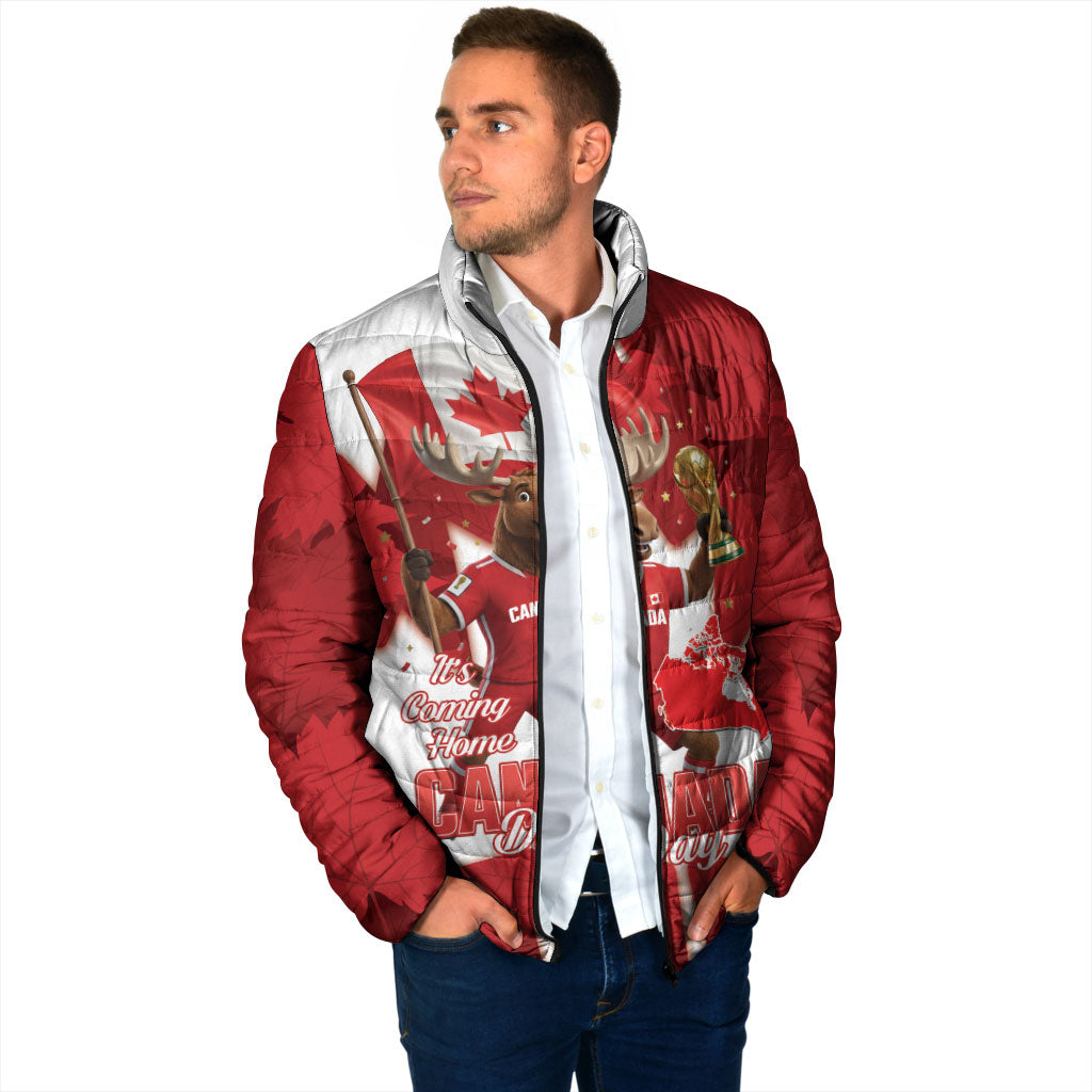 Canada Day Proud 2026 Padded Jacket Canadian Moose Soccer Is Coming Home