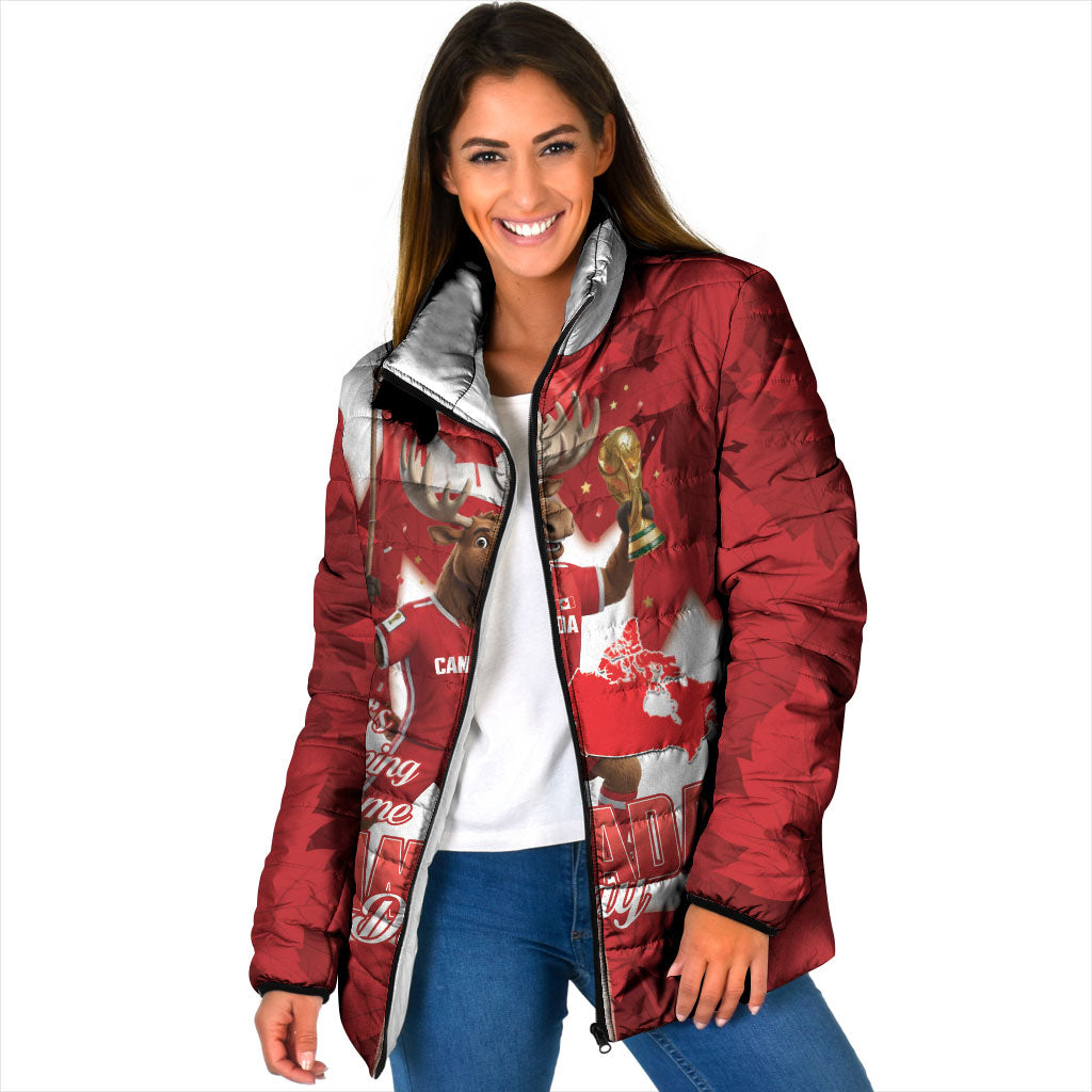 Canada Day Proud 2026 Padded Jacket Canadian Moose Soccer Is Coming Home