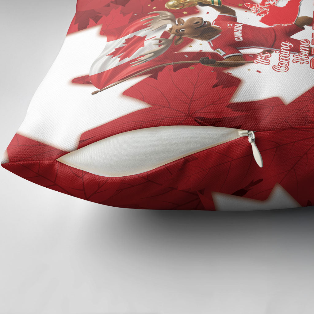 Canada Day Proud 2026 Pillow Cover Canadian Moose Soccer Is Coming Home