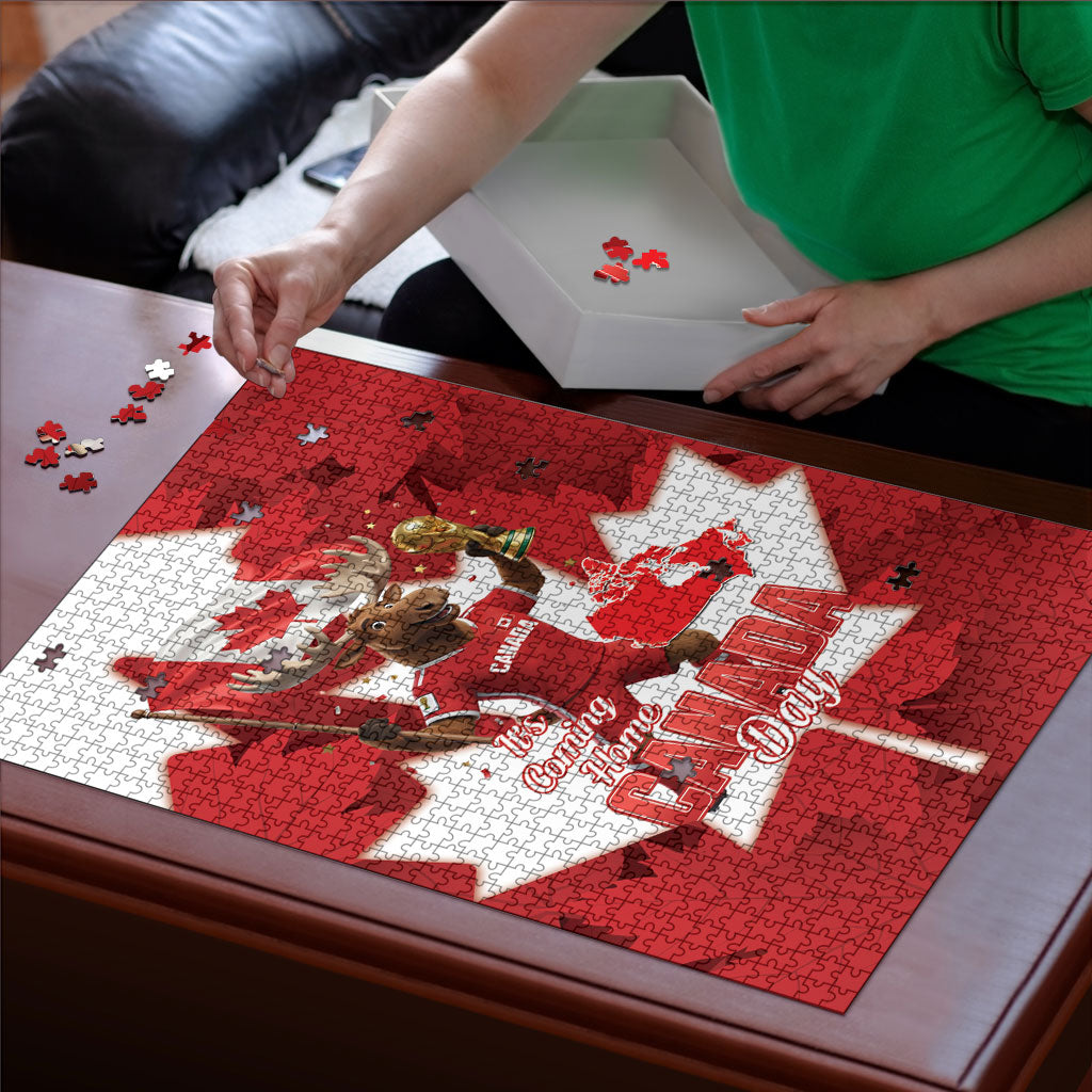 Canada Day Proud 2026 Puzzle Canadian Moose Soccer Is Coming Home