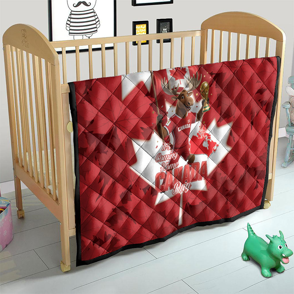 Canada Day Proud 2026 Quilt Canadian Moose Soccer Is Coming Home