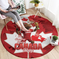 Canada Day Proud 2026 Round Carpet Canadian Moose Soccer Is Coming Home