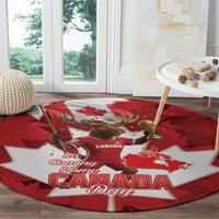Canada Day Proud 2026 Round Carpet Canadian Moose Soccer Is Coming Home
